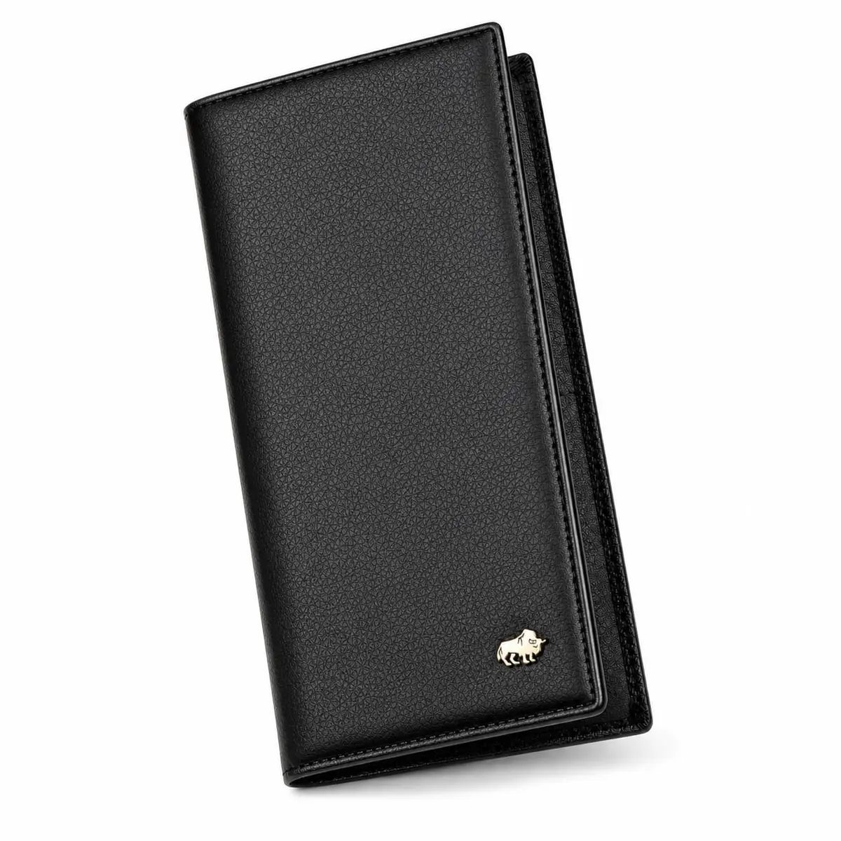 BISON DENIM Long Bifold Wallet for Men with AirTag Holder, RFID Genuine Leather, 19.05cm (7.5in) | Organized Everyday Carry - main product image