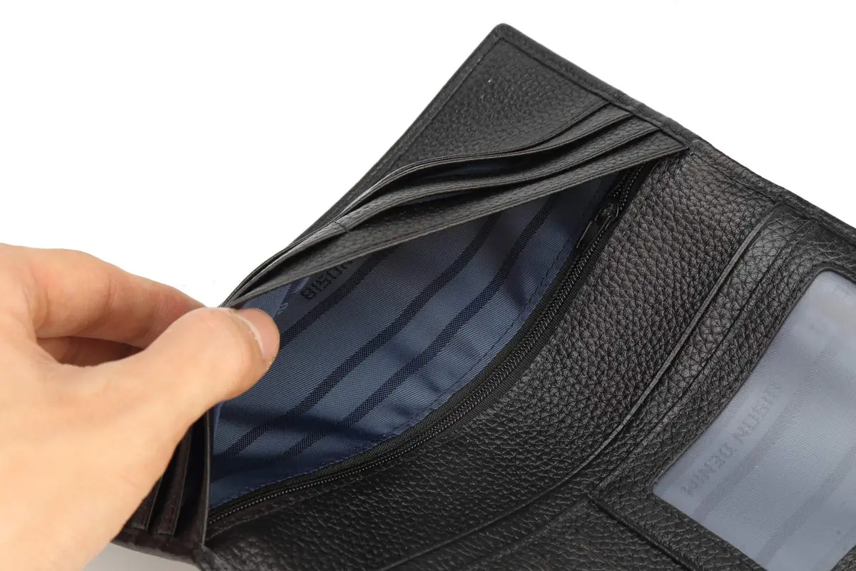 BISON DENIM Long Bifold Wallet for Men with AirTag Holder, RFID Genuine Leather, 19.05cm (7.5in) | Organized Everyday Carry - view 8