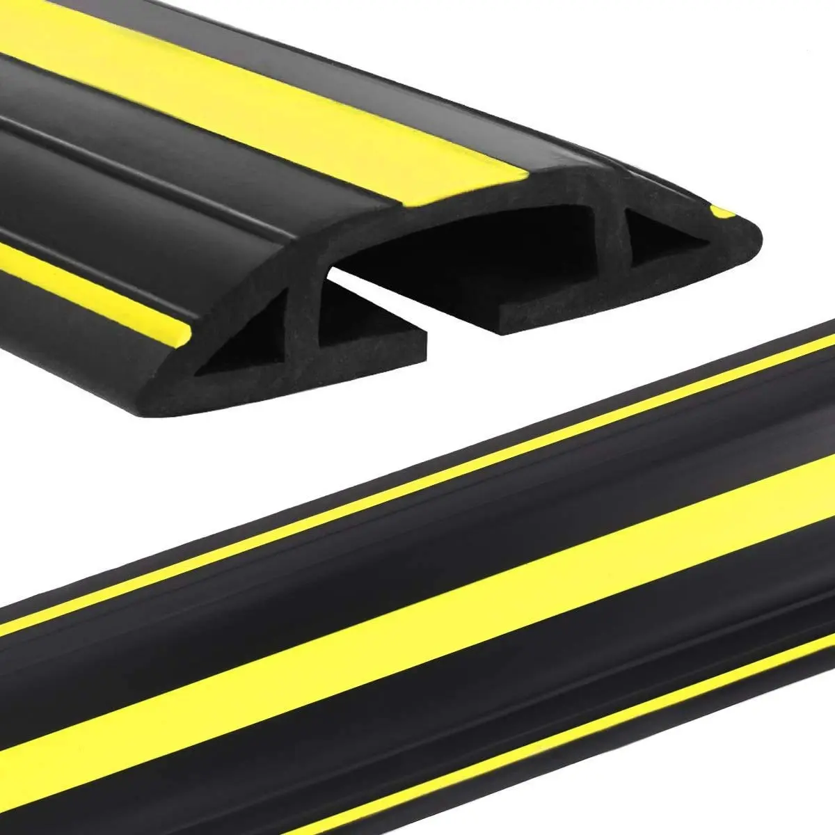 Eapele Heavy Duty Floor Cable Cover Protector 3.03" Wide x 10 ft Long | Prevents Trip Hazards - main product image