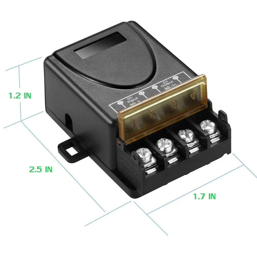 QOFOWIN DC 12V-72V Remote Control Switch with 3000W High Power & 300m Range | 2 Remotes Included - view 6