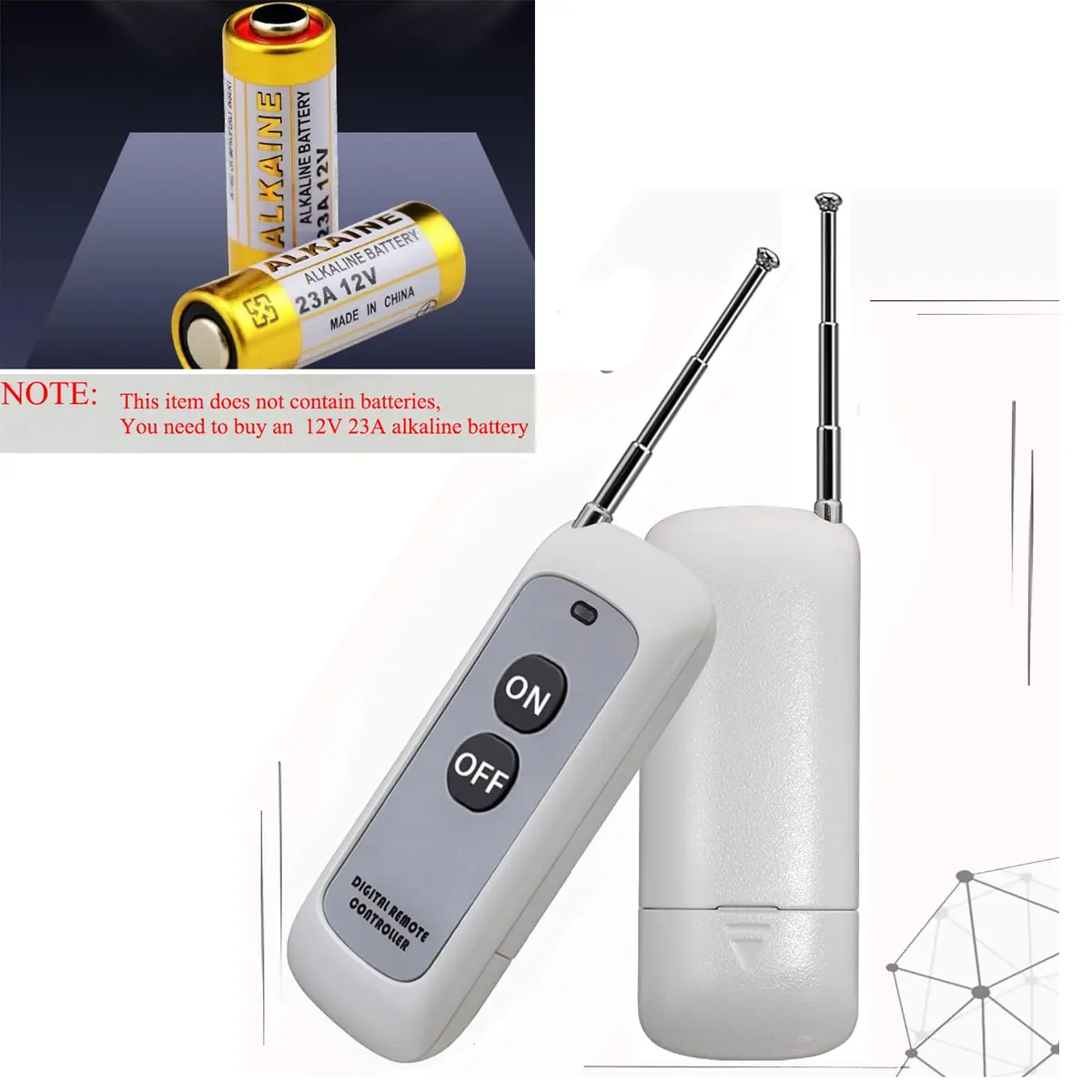 QOFOWIN DC 12V-72V Remote Control Switch with 3000W High Power & 300m Range | 2 Remotes Included - view 8