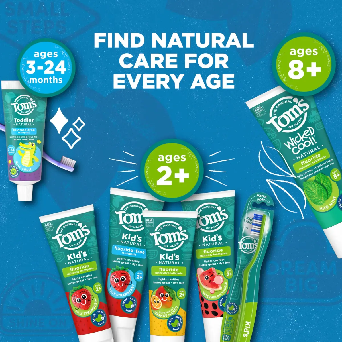 Tom's of Maine Kids Fluoride-Free Toothpaste Silly Strawberry 15.3 oz (434 g) | Dermatologist Tested - view 9