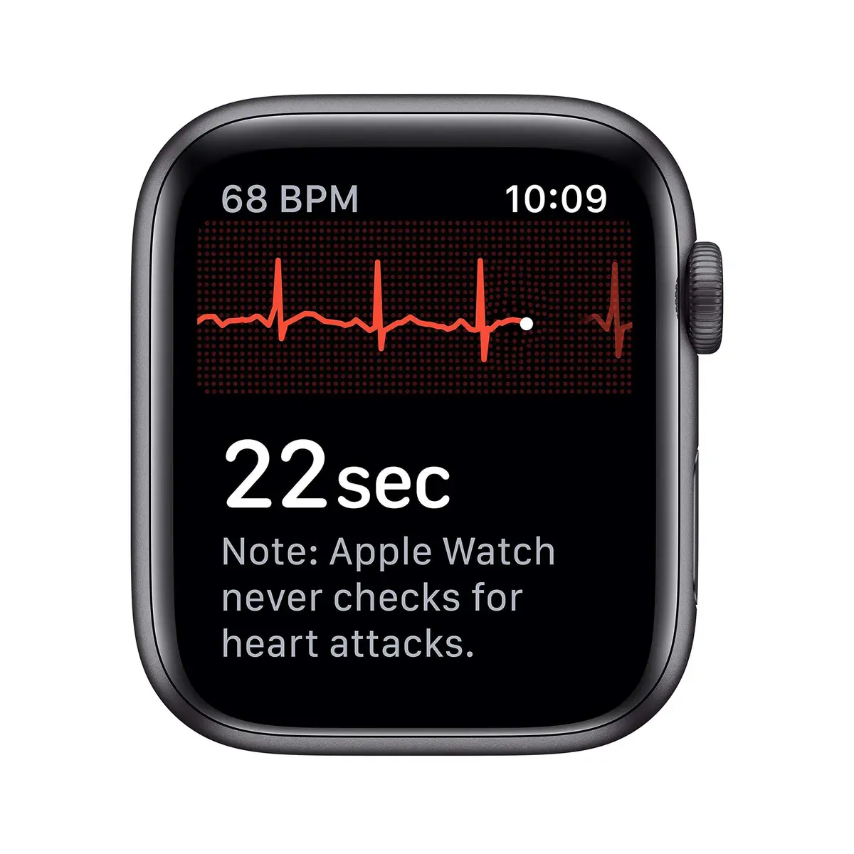 Apple Watch Series 5 GPS + Cellular 44MM Space Gray Aluminum with Black Sport Band | Always-On Retina Display - view 5