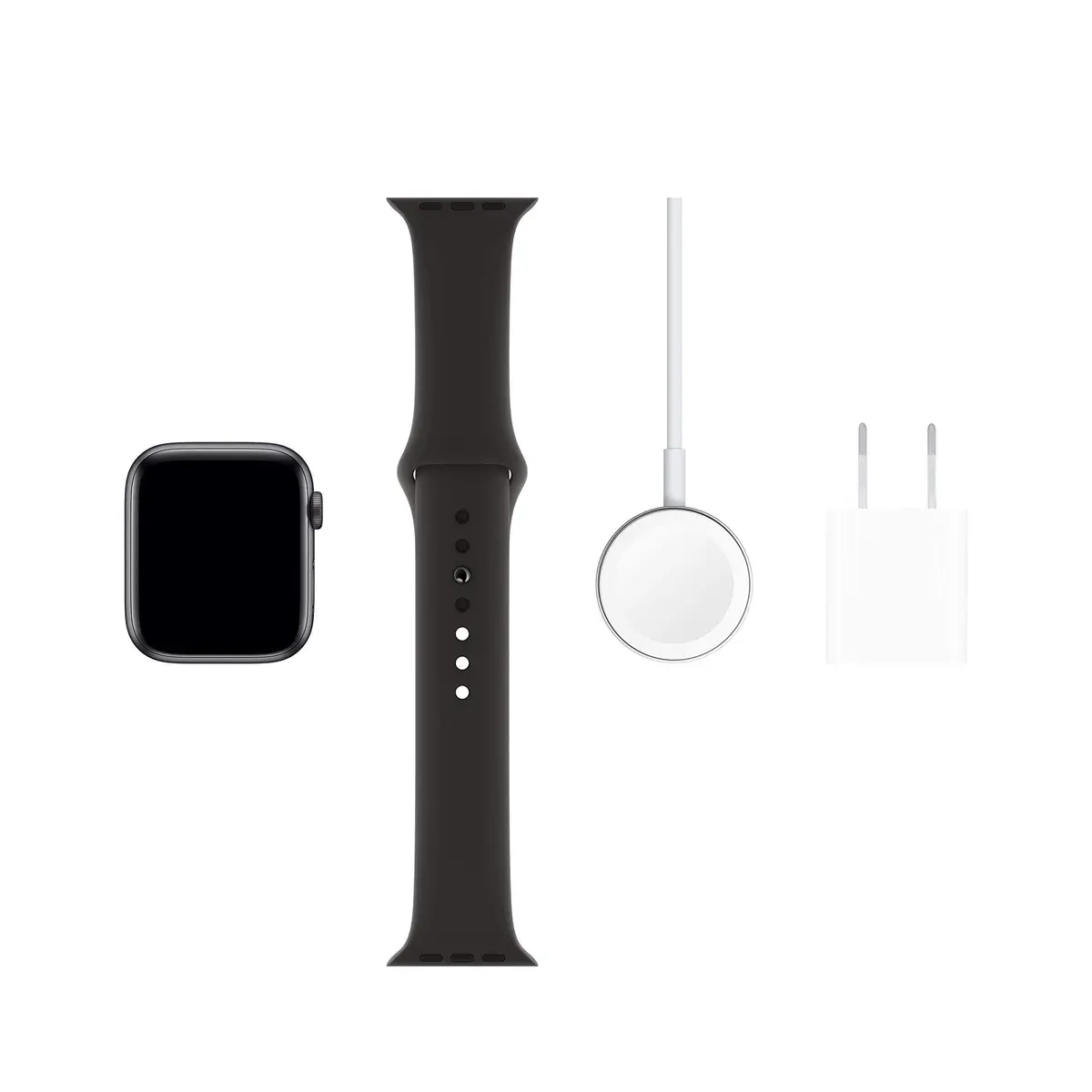 Apple Watch Series 5 GPS + Cellular 44MM Space Gray Aluminum with Black Sport Band | Always-On Retina Display - view 6