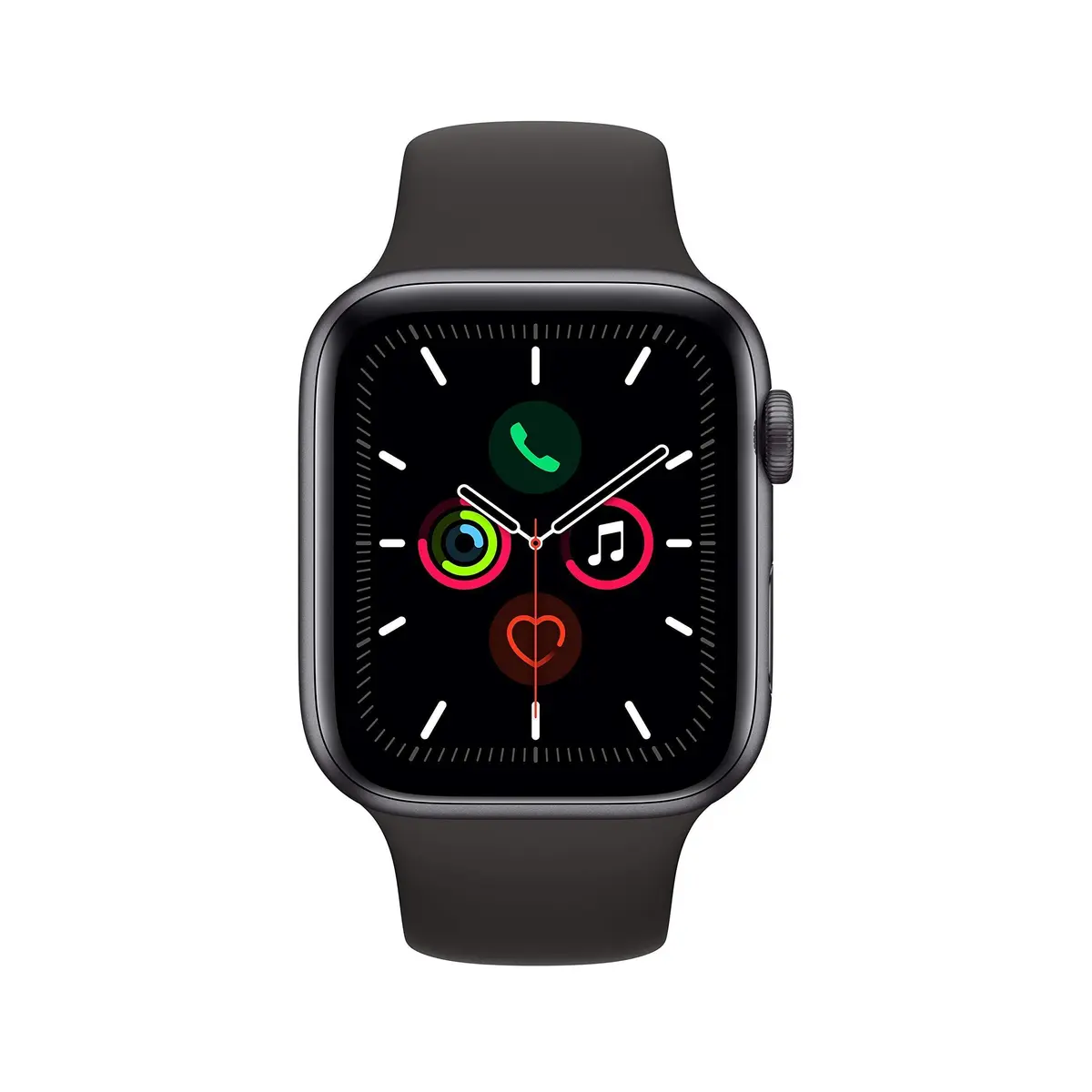 Apple Watch Series 5 GPS + Cellular 44MM Space Gray Aluminum with Black Sport Band | Always-On Retina Display - view 2