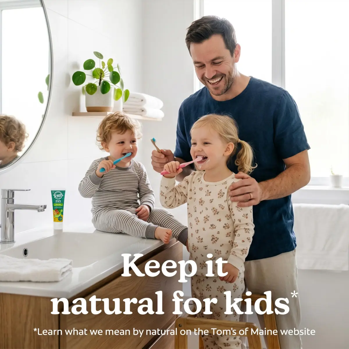 Tom's of Maine Natural Kids Fluoride Toothpaste Orange Mango 15.3 oz (5.1 oz 3-Pack) | Cavity Protection for Ages 2-6 - view 5