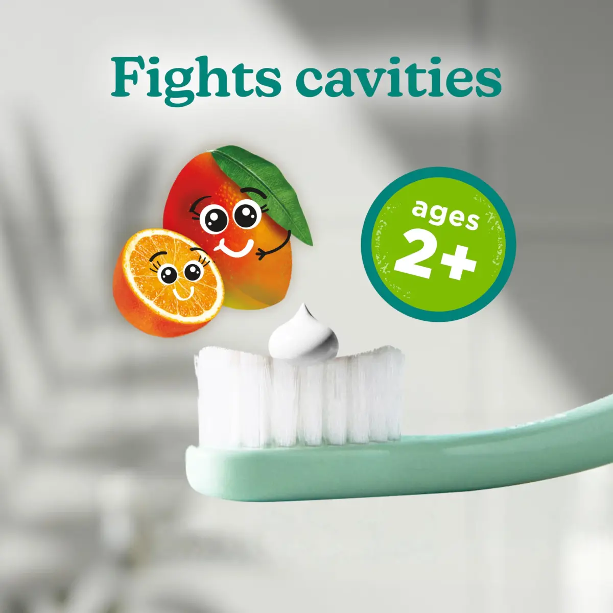 Tom's of Maine Natural Kids Fluoride Toothpaste Orange Mango 15.3 oz (5.1 oz 3-Pack) | Cavity Protection for Ages 2-6 - view 3