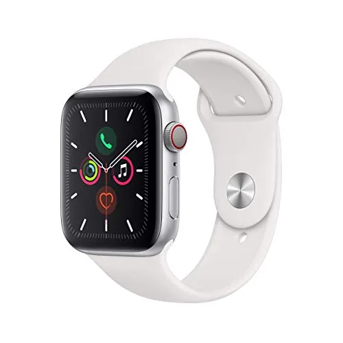 Apple Watch Series 5 (44MM) Silver Aluminum GPS + Cellular | Always-On Retina Display - main product image