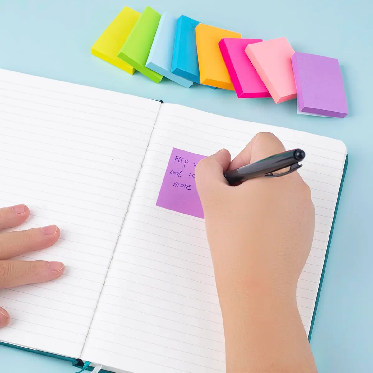 Vanpad Mini Sticky Notes 1.5x2 Inches Bright Colors Self-Stick Pads | 24 Pack, 75 Sheets/Pad - view 5