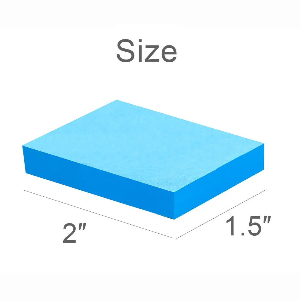 Vanpad Mini Sticky Notes 1.5x2 Inches Bright Colors Self-Stick Pads | 24 Pack, 75 Sheets/Pad - view 2