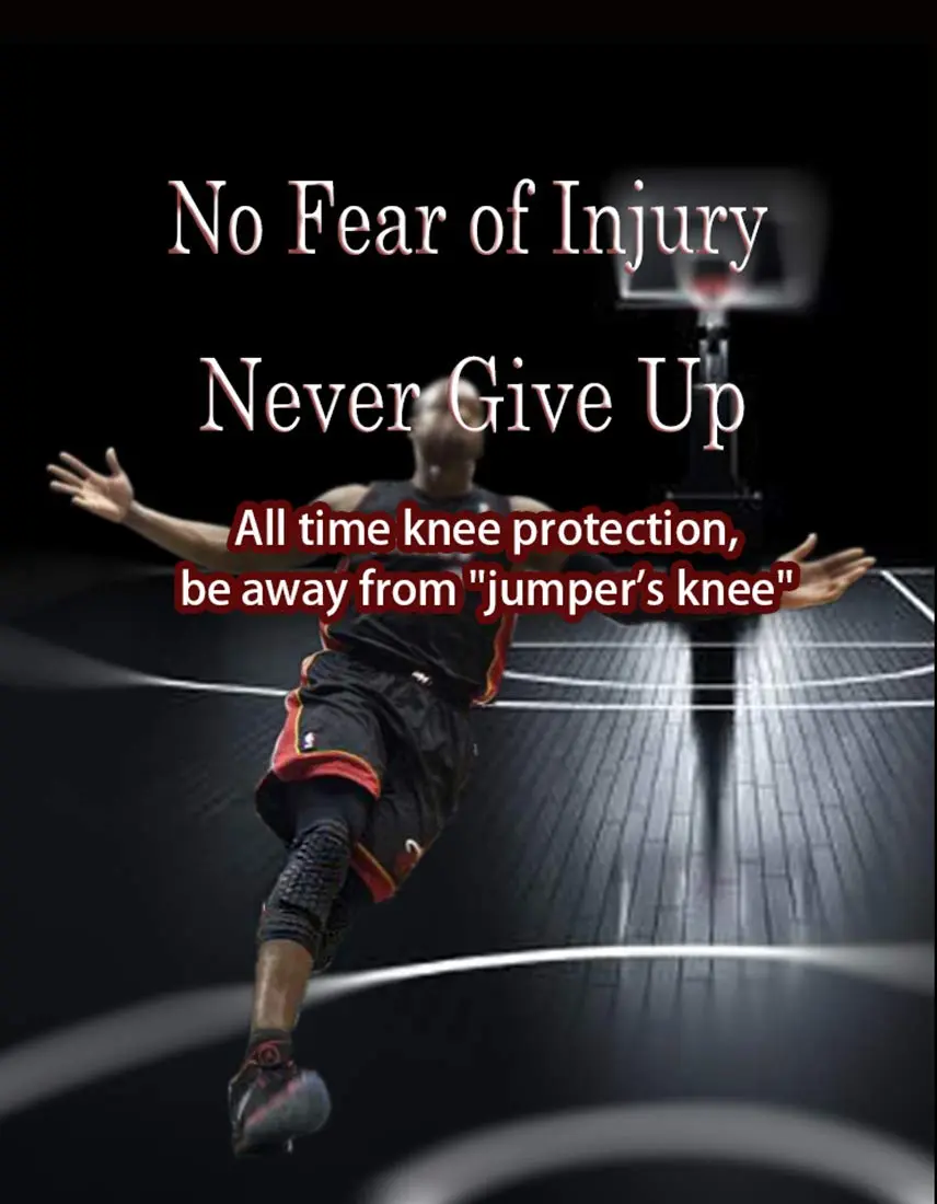 Unlimit Basketball Pants with Knee Pads | Compression & Protection for Men (L) - view 4