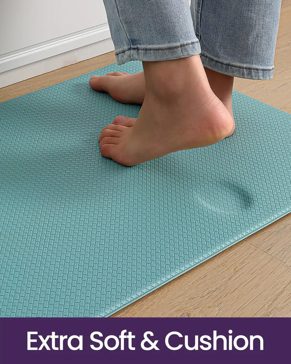 DEXI Anti-Fatigue Kitchen Floor Mats Set of 2 — 4.4 cm (1.75 inch) Thick, 43x145cm & 43x74cm | Cushioned Comfort for Standing - view 5