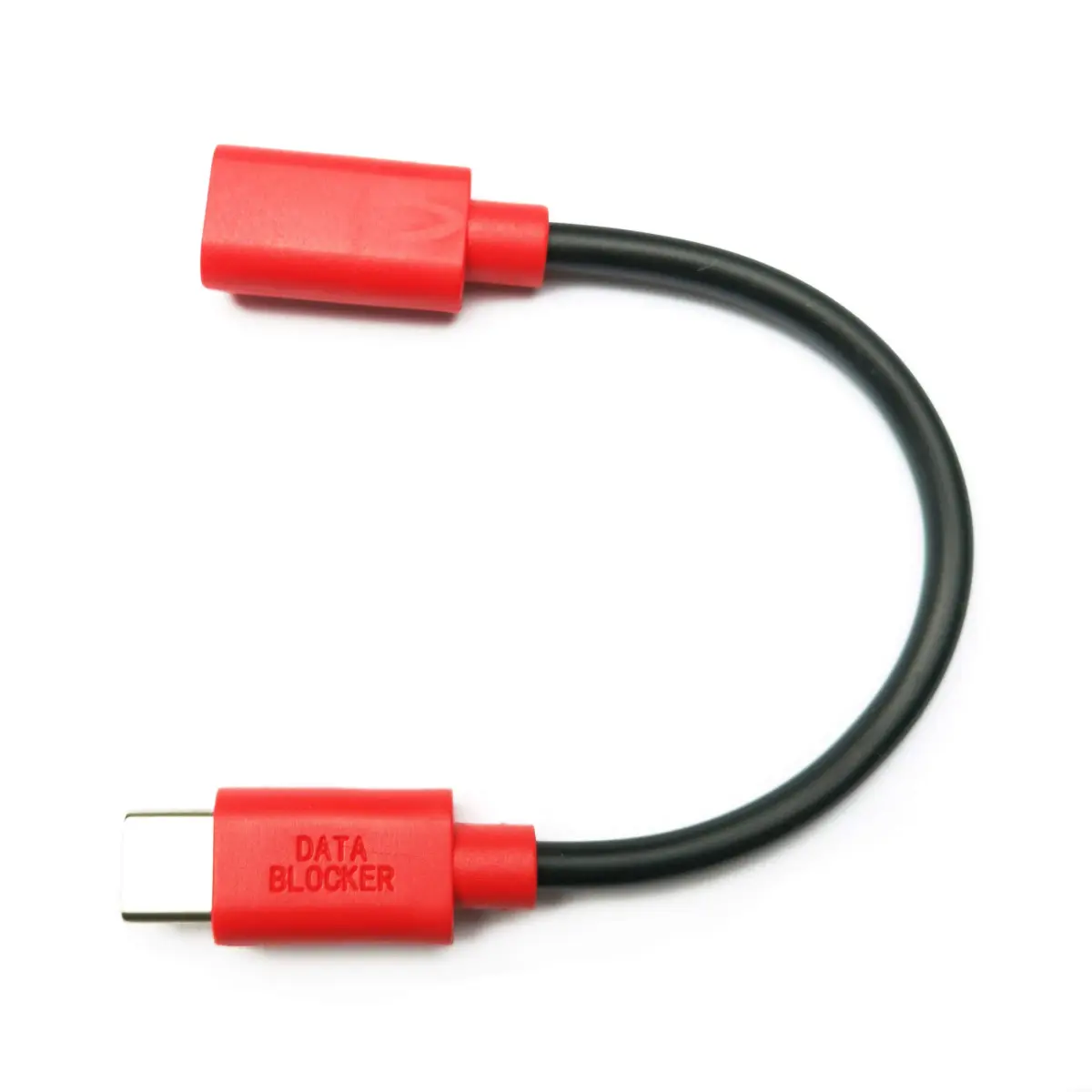 PortaPow USB-C to C Data Blocker - Protect Against Juice Jacking | Black - main product image