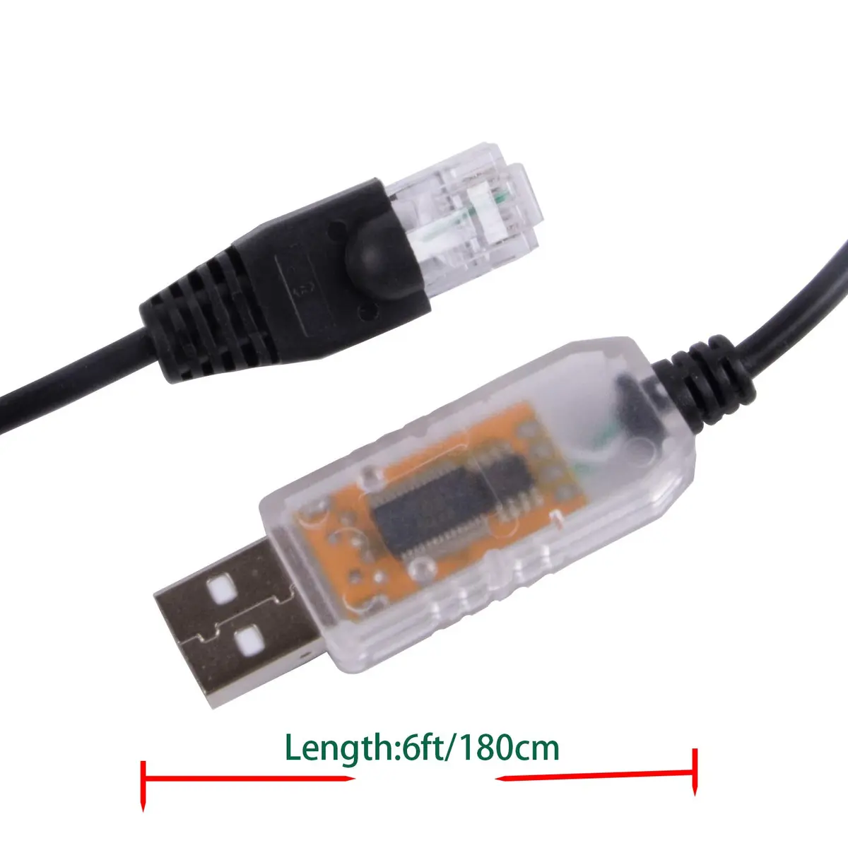 Suamdoen USB to RJ45 RS485 Serial Programming Cable 6ft Support Win10 - view 3