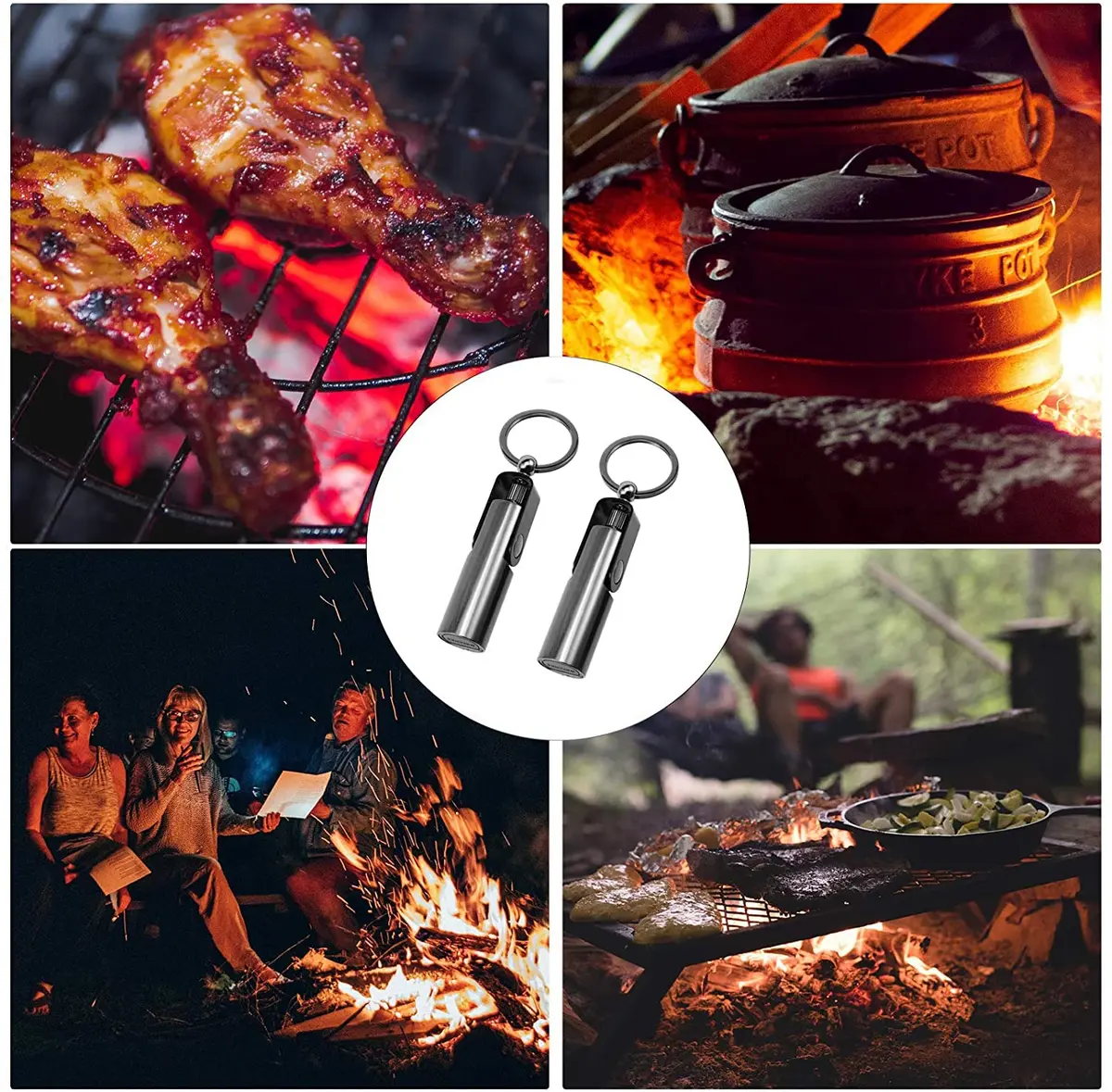 SOMGEM Permanent Match Infinity Lighter 2-Pack | Waterproof Strike Anywhere Fire Starter Keychain - view 7