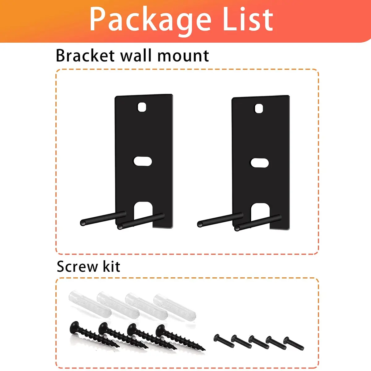 Dinghosen Wall Brackets for Bose Surround Speakers 700 & Lifestyle 650 System, Black | Pair of Speaker Mounts - view 6
