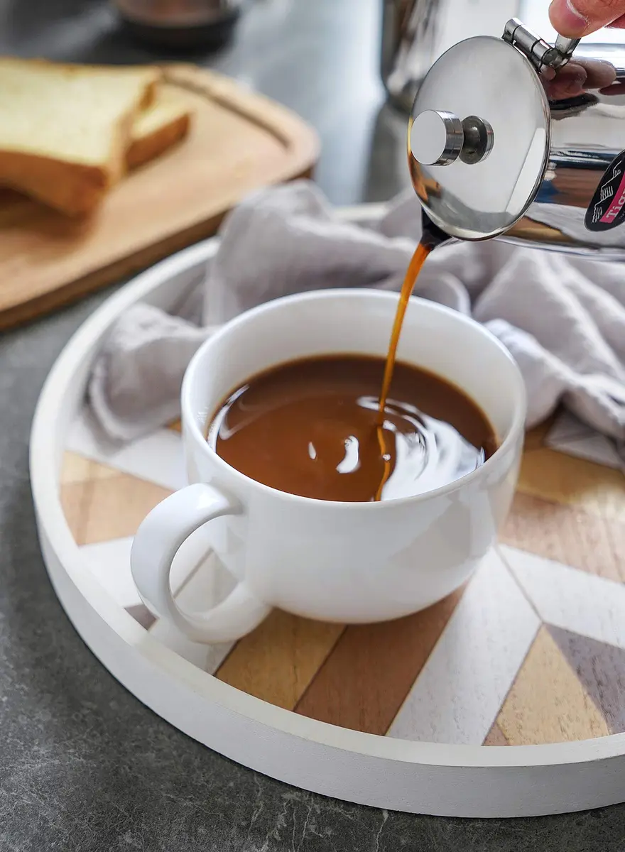 Sweese Porcelain 22oz Large Coffee Mug Set of 4 | Big Handle, Microwave Safe, White - view 5