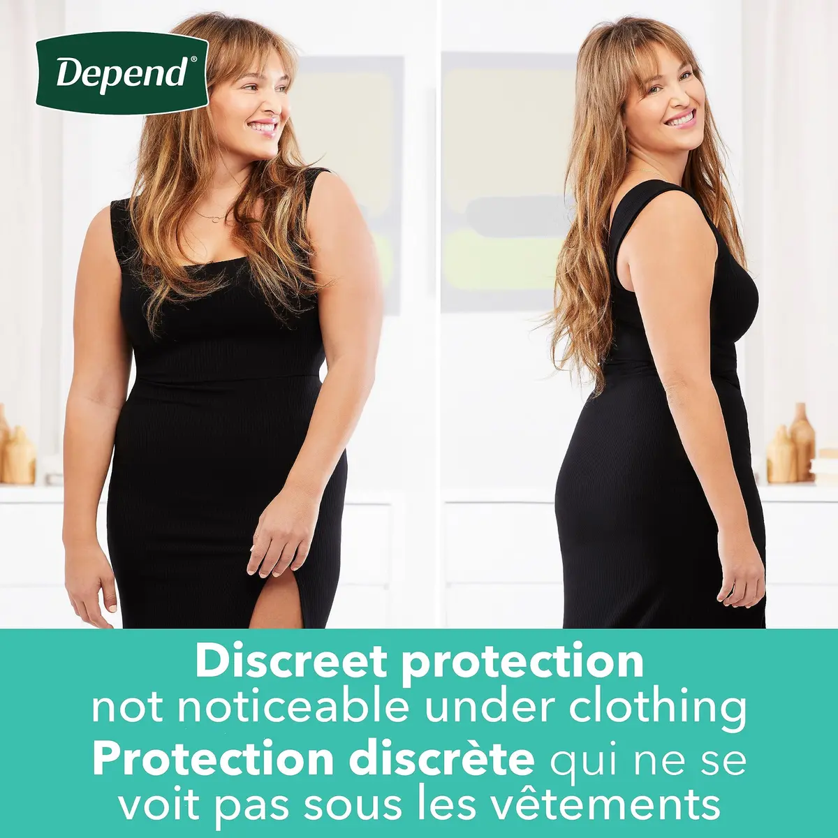 Depend FIT-Flex Incontinence Underwear for Women, Maximum Absorbency, Small, Blush, 44 Count | USA Imported - view 7