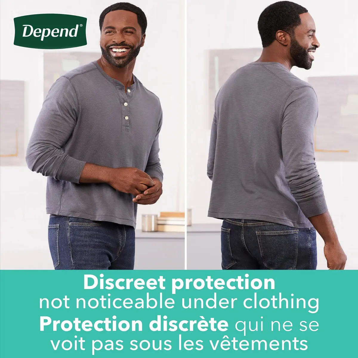 Depend FIT-FLEX Incontinence Underwear for Men, Maximum Absorbency, Large 40 Count | Discreet Fit, 35-43" Waist - view 6