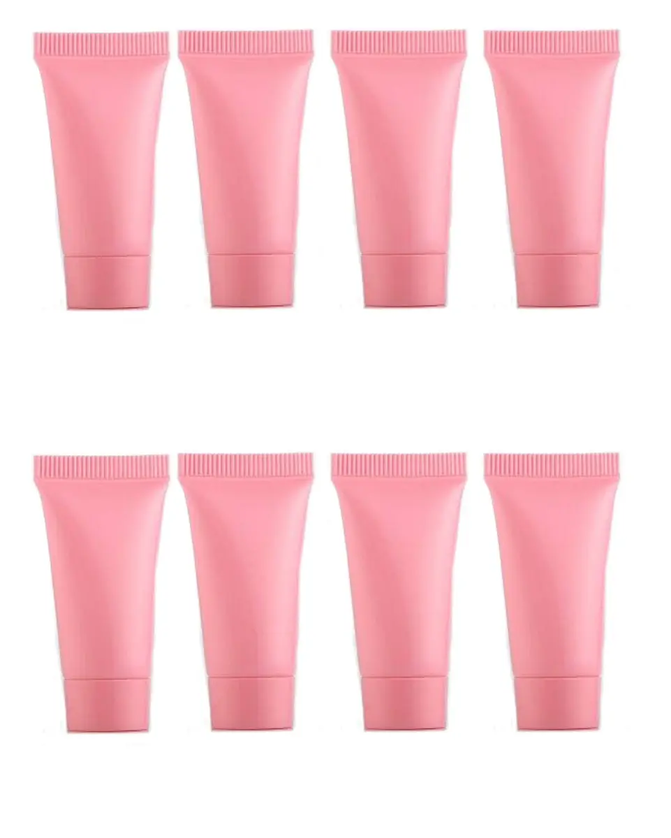 Skydume 50 Pcs Pink 5ml (0.17 Fl Oz) Refillable Travel Plastic Squeeze Bottles | Leak-Proof Design for Cosmetics & Lotions - main product image