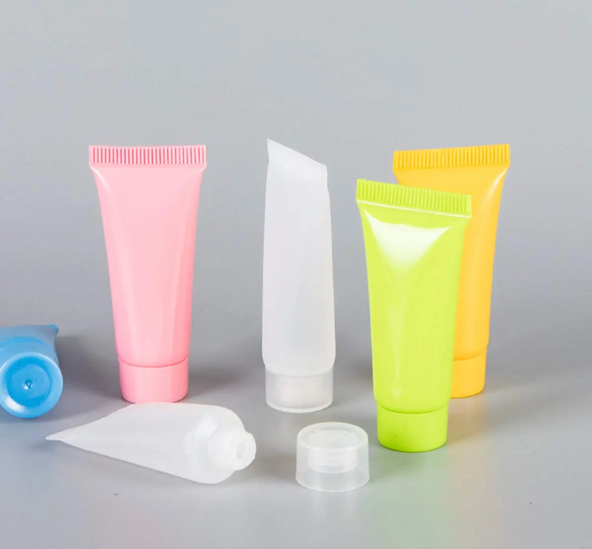 Skydume 50 Pcs Pink 5ml (0.17 Fl Oz) Refillable Travel Plastic Squeeze Bottles | Leak-Proof Design for Cosmetics & Lotions - view 2