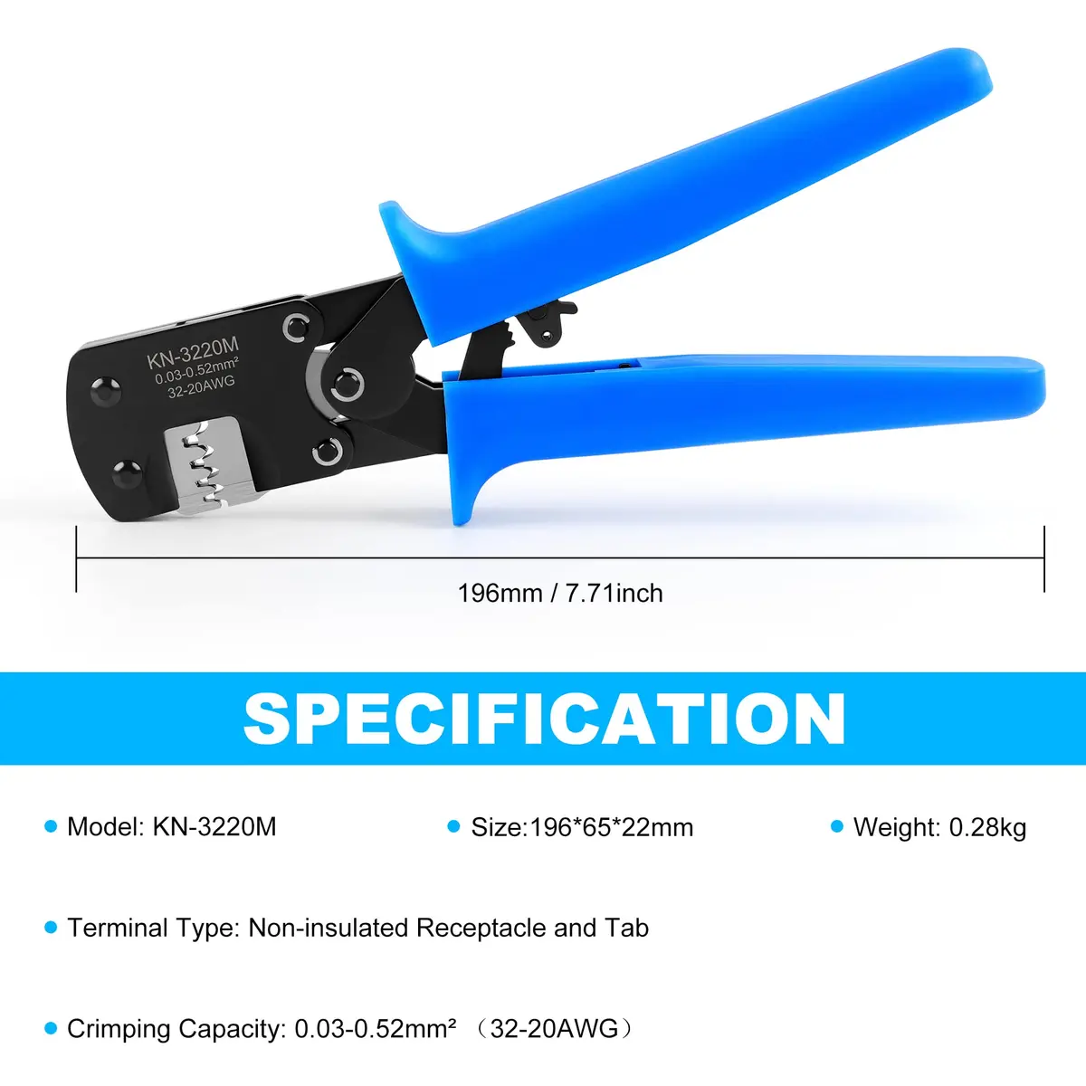 Knoweasy Micro Molex Crimper: Compatible with D-Sub, JST, JAE Connectors | Precise Ratcheting Tool for Micro Connectors - view 2