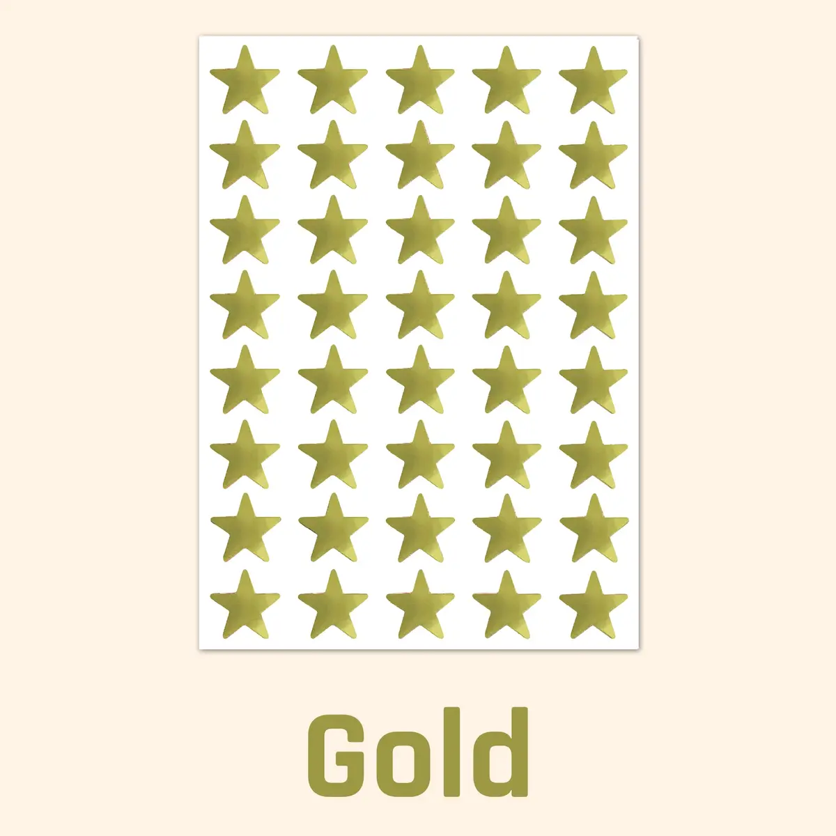 TownStix Gold Foil Star Metallic Stickers 1000 Pack | Classic Star Pattern - view 5