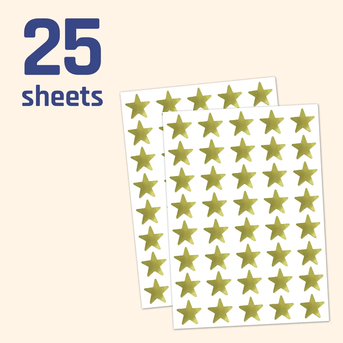 TownStix Gold Foil Star Metallic Stickers 1000 Pack | Classic Star Pattern - view 3