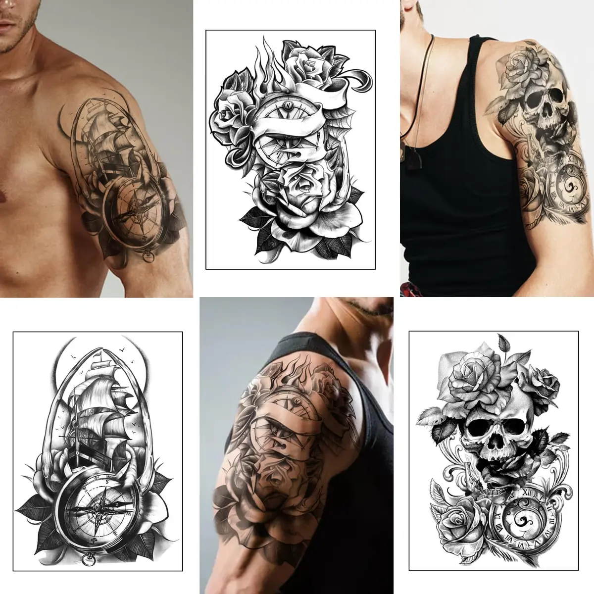 Yazhiji 36 Sheets Temporary Tattoos Stickers | Waterproof & Realistic Body Art for Adults & Kids - view 7