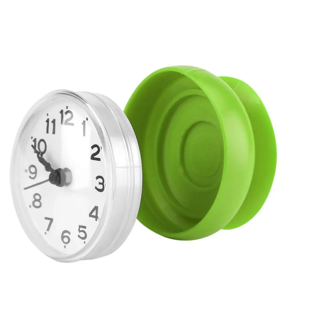 Pomya Bathroom Clock, Suction Cup Wall Clock for Kitchen & Bathroom | Waterproof, 7x4cm, Green - view 8
