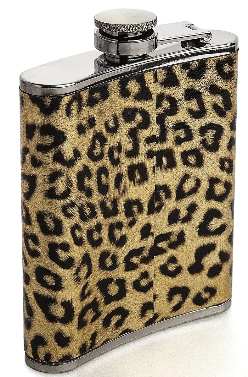 Eohak Leopard Print Flask 210ml (7oz) | Fun & Leakproof Stainless Steel for Parties - view 5