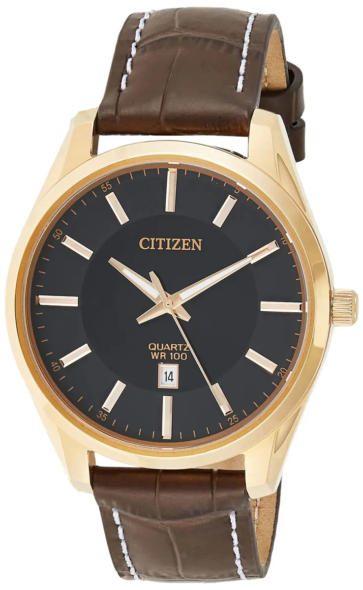 Citizen BI1033-04E Quartz Men's Watch 42mm (1.65 in) with Date, Brown Leather Strap - main product image