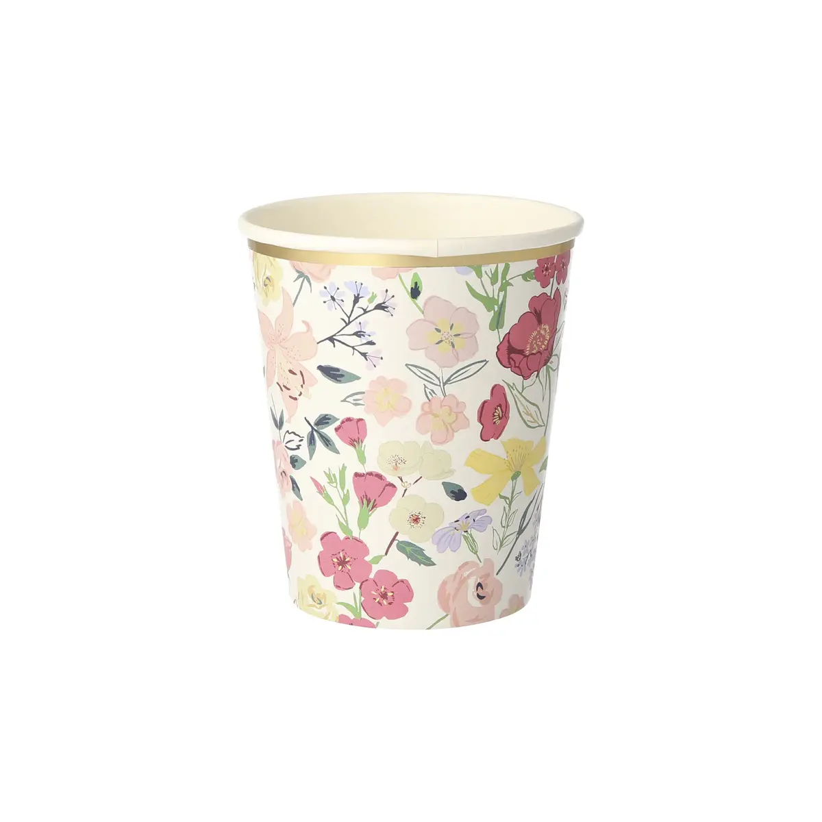 Meri Meri Flower Cups for Parties | Floral Floral Design, 9oz Capacity, Pack of 8 - view 6