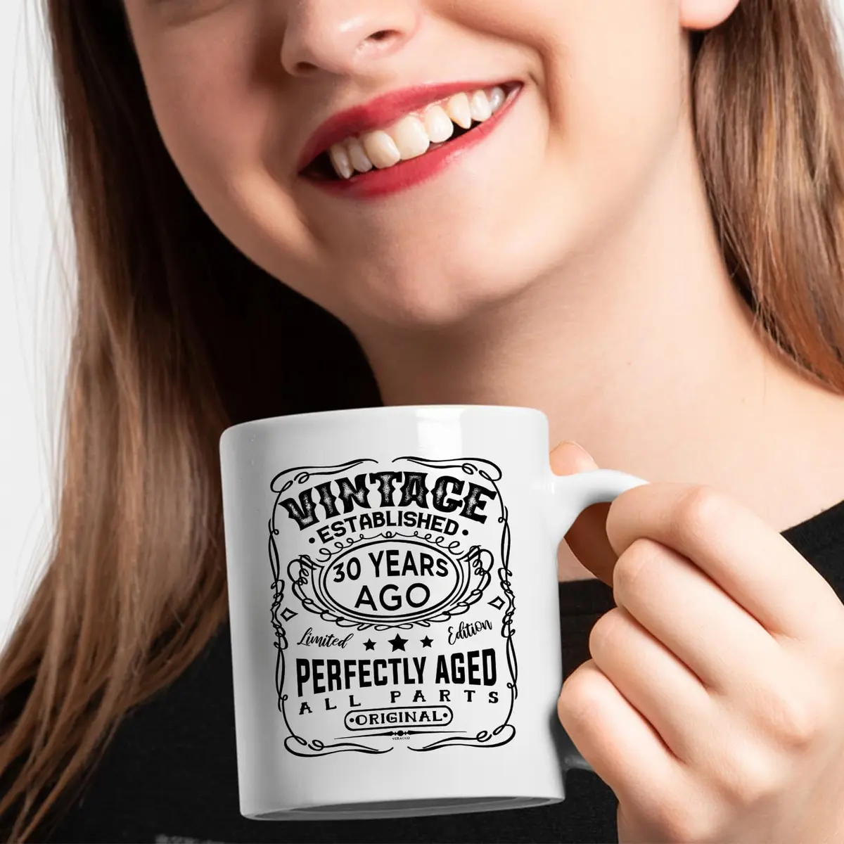 Veracco Vintage Established 1995 30th Birthday Ceramic Coffee Mug 325ml (11 Fl Oz) | Funny Gift for Him Her - view 6