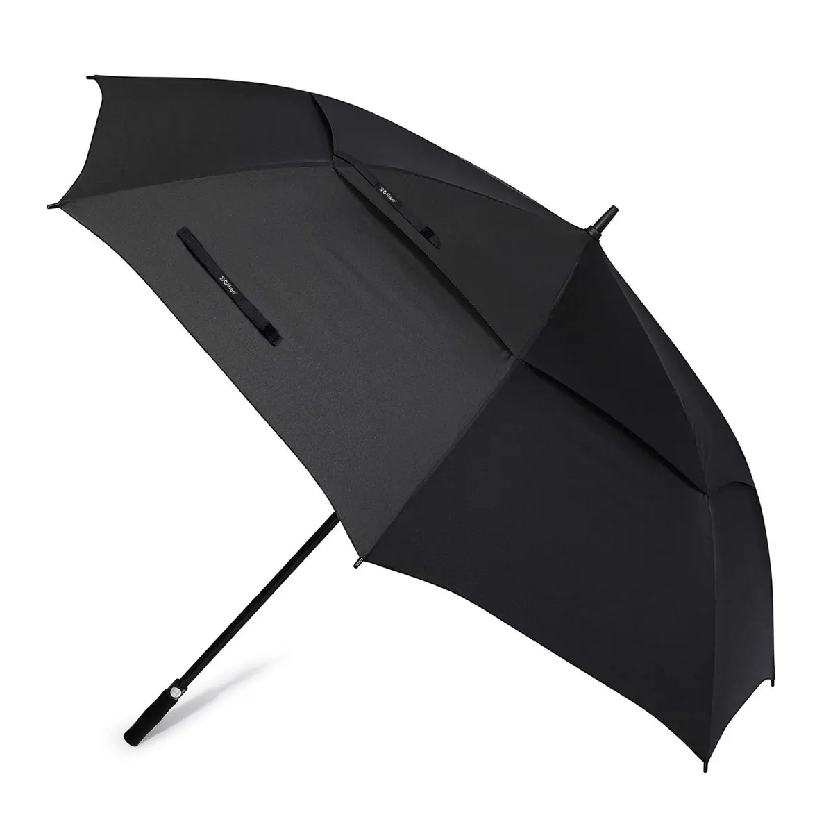 G4Free 72 Inch Oversize Golf Umbrella Auto Open Double Canopy Windproof Black - main product image