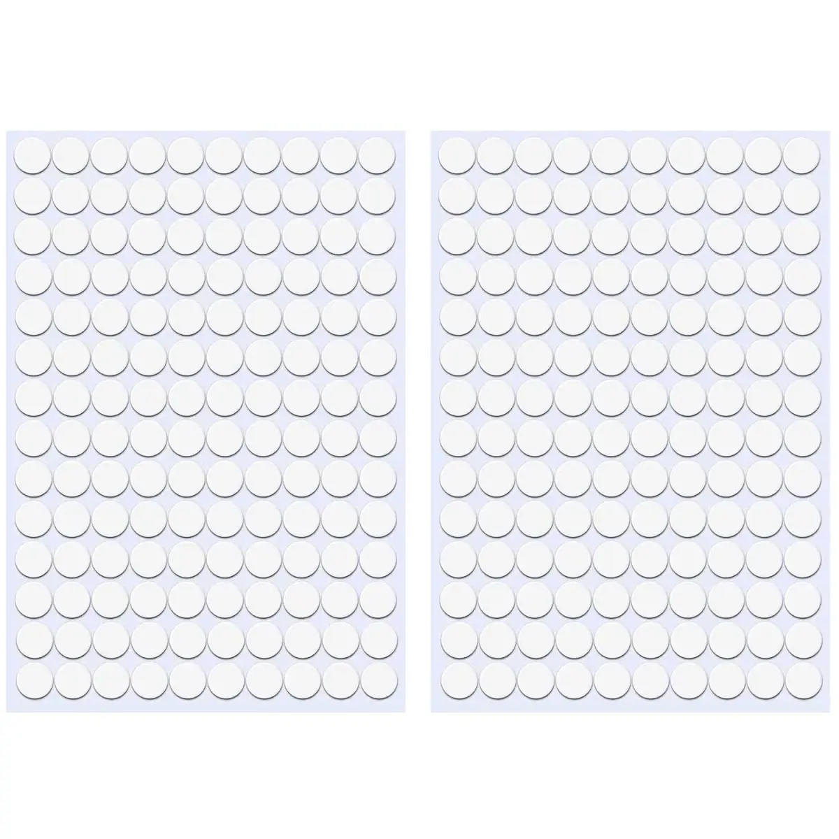 ZXUEZHENG White Self-Adhesive Screw Hole Stickers 12mm (0.47") | 280-Piece Pack for Furniture & Cabinets - main product image