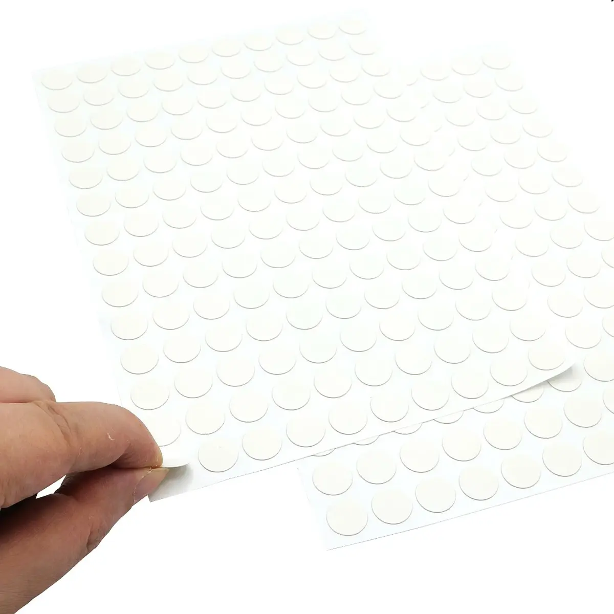 ZXUEZHENG White Self-Adhesive Screw Hole Stickers 12mm (0.47") | 280-Piece Pack for Furniture & Cabinets - view 3