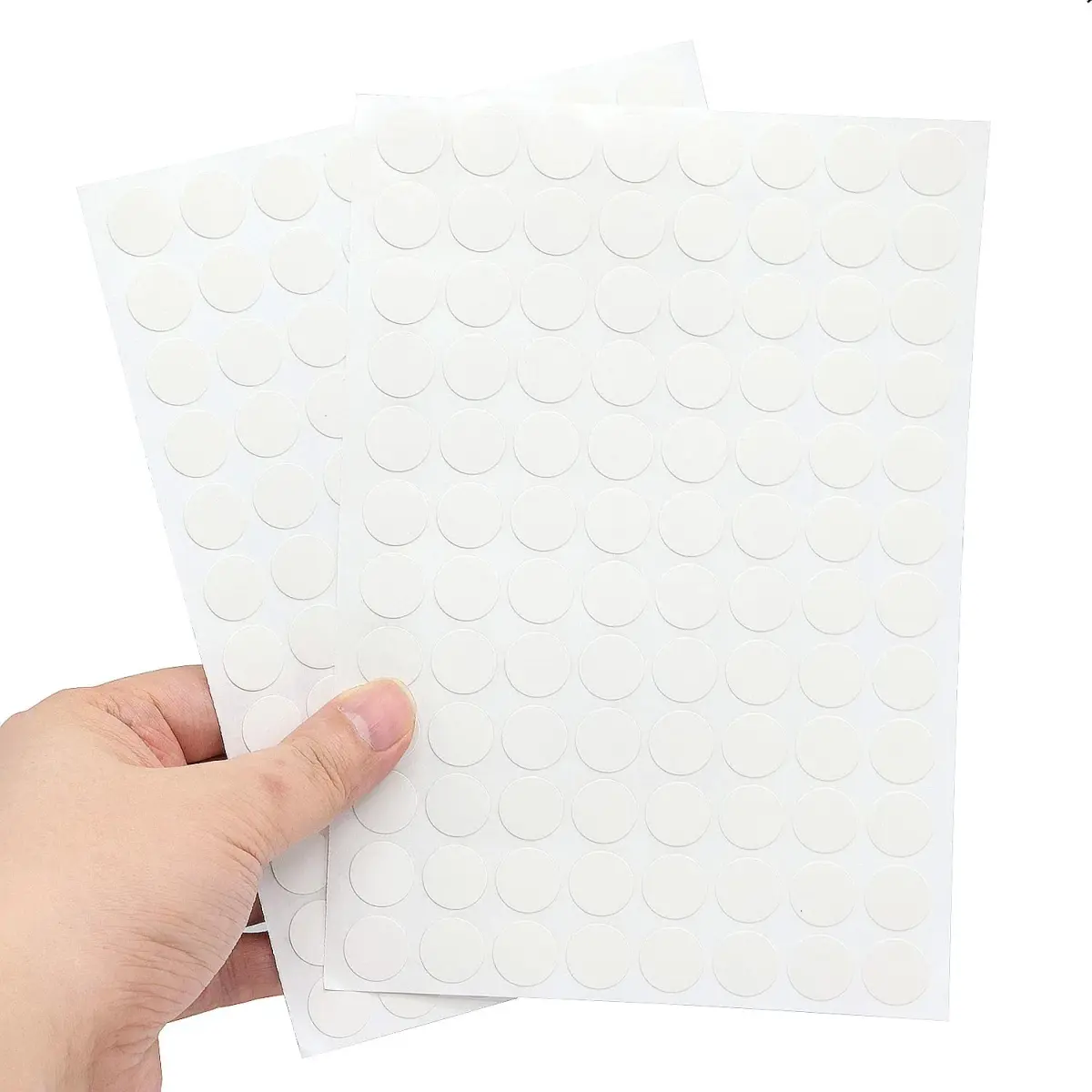 ZXUEZHENG White Screw Hole Stickers | 192-Count (96 per Sheet) for Furniture - view 5