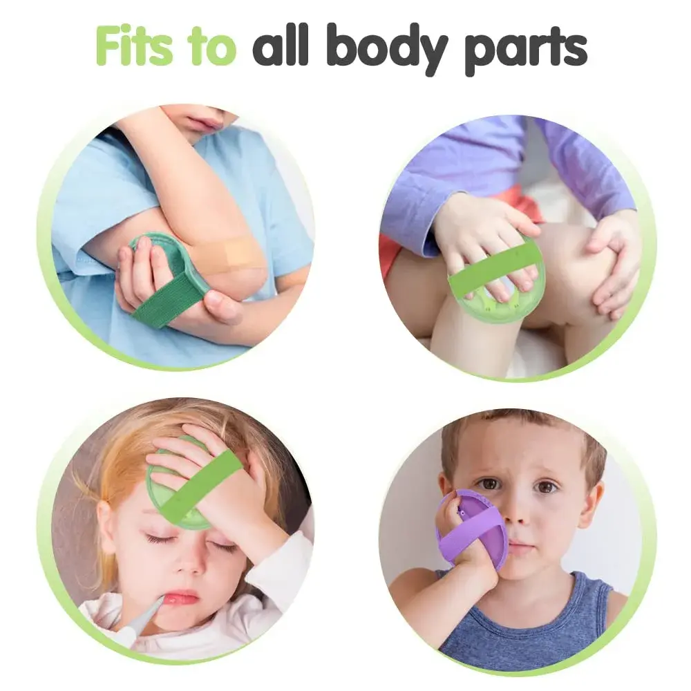 Hilph Kids Ice Packs for Boo Boos, Reusable 3 Pack Gel Ice Packs with Soft Backing 11.9cm x 11.9cm (4.7"x4.7") | Dual-Sided Cold & Hot Therapy - view 5