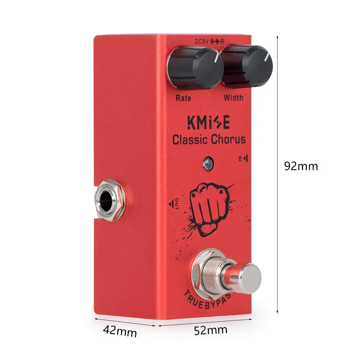 lotmusic Classic Chorus Electric Guitar Effects Pedal 92mm (3.62in) | True Bypass Analog Chorus - view 7