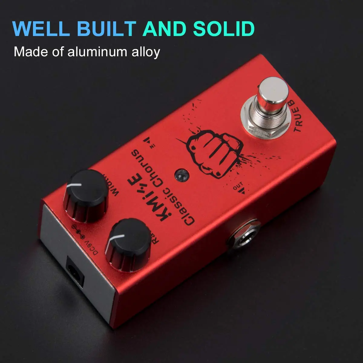 lotmusic Classic Chorus Electric Guitar Effects Pedal 92mm (3.62in) | True Bypass Analog Chorus - view 2