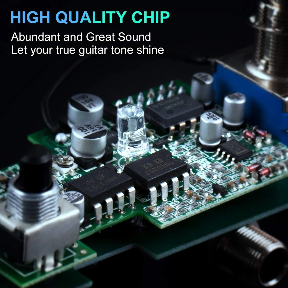 lotmusic Classic Chorus Electric Guitar Effects Pedal 92mm (3.62in) | True Bypass Analog Chorus - view 4
