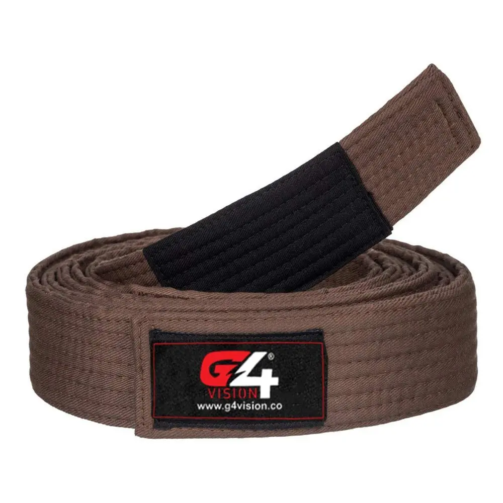G4 VISION Jiu Jitsu BJJ Belt Brown A4 | Durable, Expert-Made for Training & Tournaments - view 2