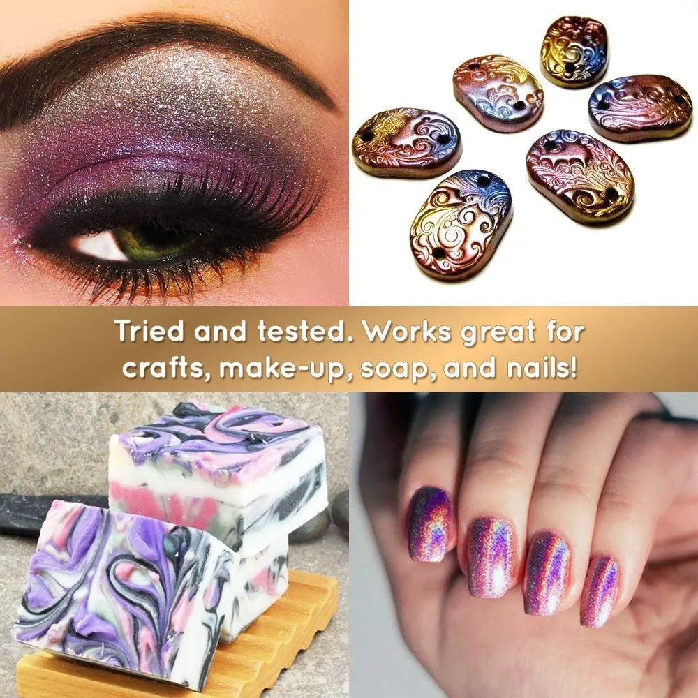 SEISSO Purple Mica Powder for Epoxy Resin 3.5 oz | Cosmetic Grade for Soap & Art - view 4
