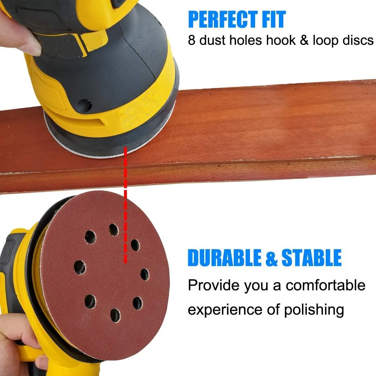 Tockrop 5 Inch 8 Hole Aluminum Alloy Replacement Sanding Pad for Dewalt DWE6423/6423K, DWE6421/6421K, DCW210B | Heavy-Duty Metal Backing - view 5