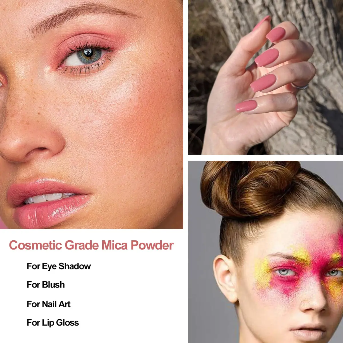 SEISSO Pink Mica Powder for Epoxy Resin 3.5 oz | Cosmetic Grade for Soap & Art - view 4