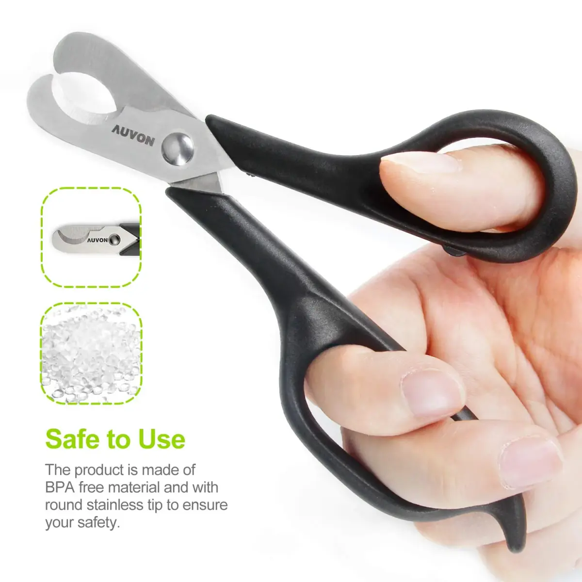 AUVON Scissors-Shaped Pill Cutter Black | FDA Approved, Doctor Recommended for Easy Tablet Splitting - view 4
