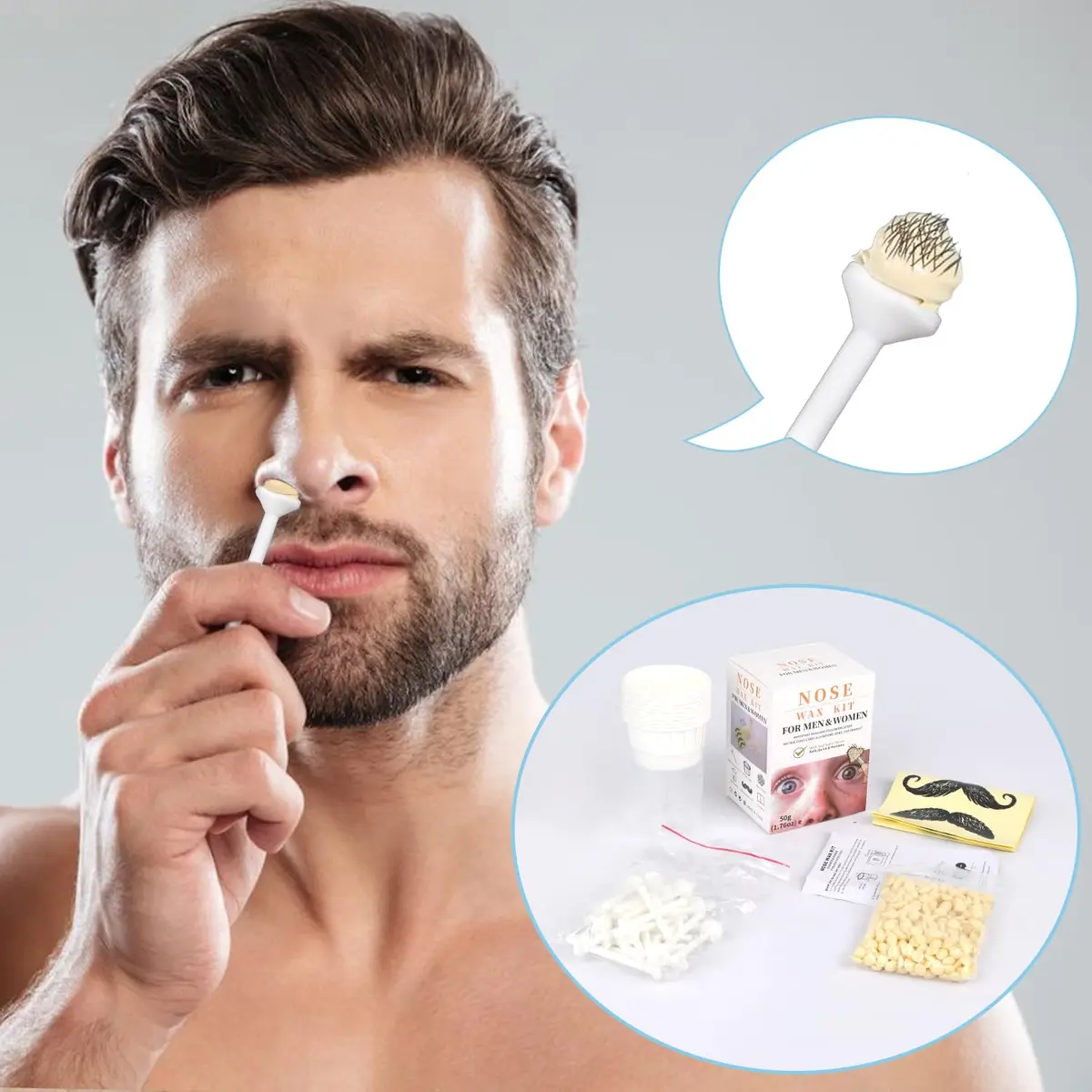 CoFashion Nose Wax Kit 50g (1.76 oz) | Painless Hair Removal for Nostrils & Ears - view 8