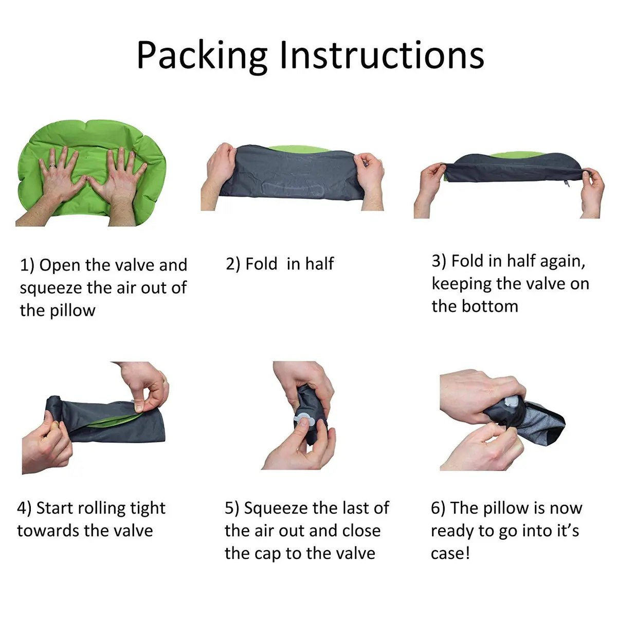 Emoly Green Pillow | Ultralight, Compressible for Travel & Support (70-120 chars) - view 6