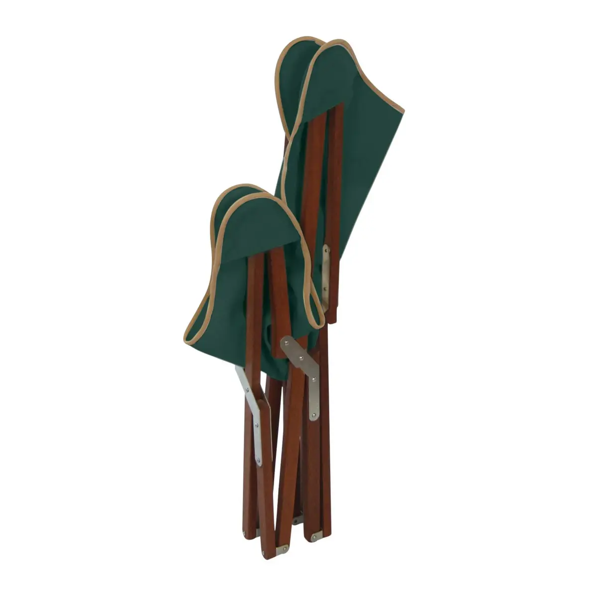BYER OF MAINE Pangean Butterfly Chair, Easy-Fold Hardwood Sling Chair, 81cm (32") H x 58cm (23") W x 69cm (27") D - view 6